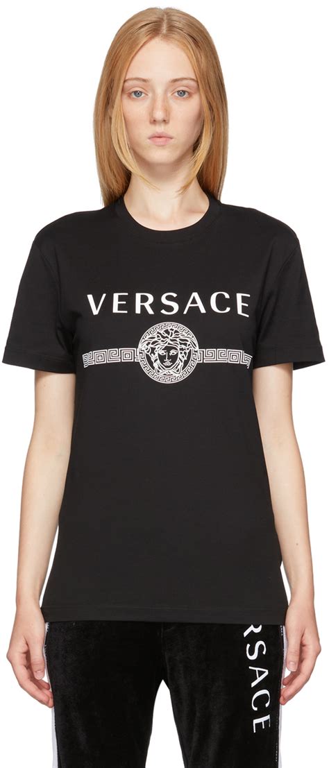 simple blackmedusa versace shirt|Medusa Logo T.